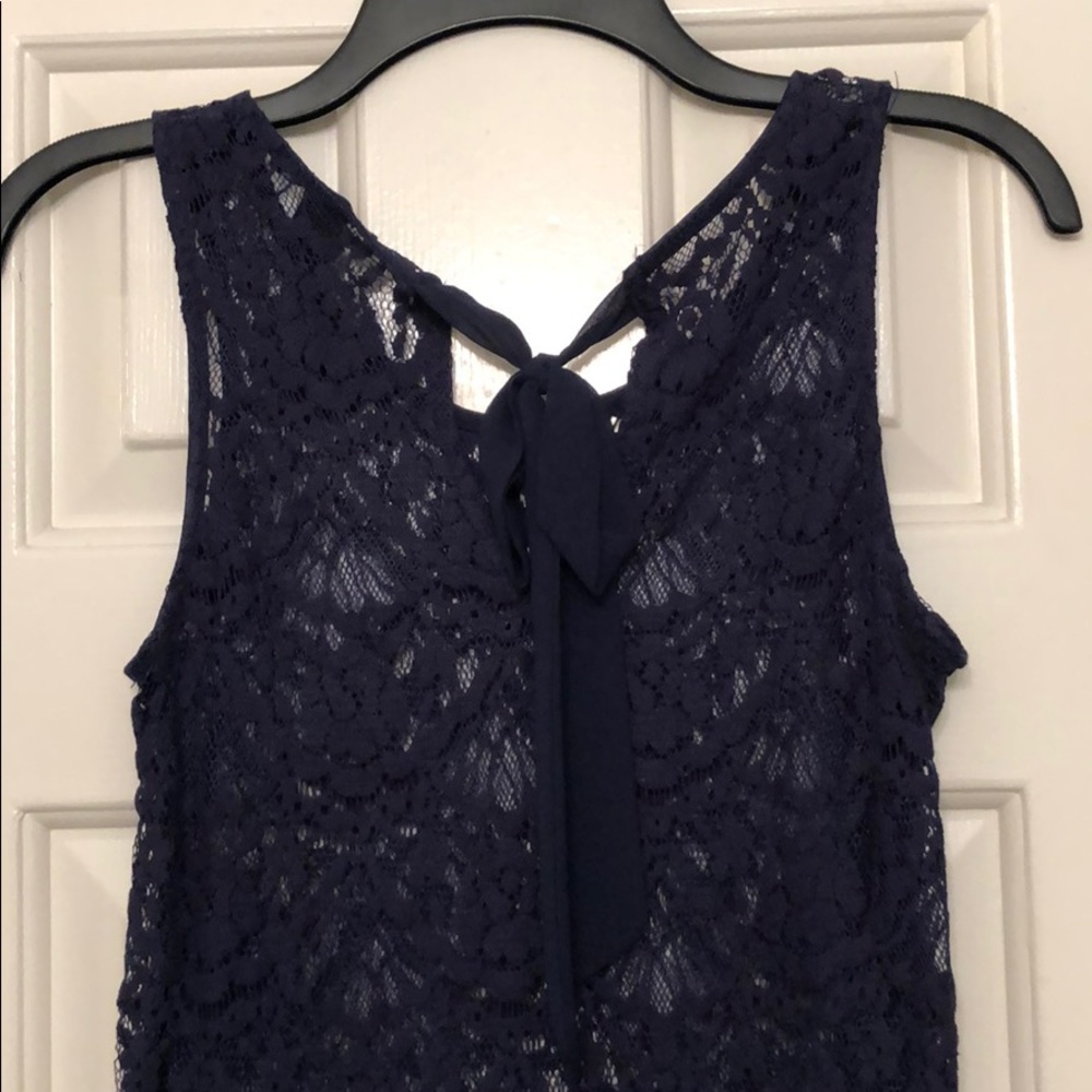 Forever 21 Navy Lace Tank